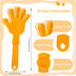 Zcysrlqin 24 Pcs Orange Hand Clappers 7.5 Inch Clappers Noisemakers Noise Makers Party Favors Plastic Party Clapper For Sporting