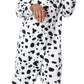 California Costumes, Dalmatian Pup Fleece Jumpsuit, Child,White/Black,Medium (size 810)