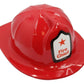Zugar Land Child Size Fireman Firefighter Fire Chief Hats (12 Pack) Plastic Kids Helmets (1 Pack of 12)