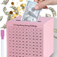 Money Saving Box, Unbreakable Piggy Bank For Adults Save $5,050 Metal Savings Box, 100 Day Money Saving Challenge Stainless Stee