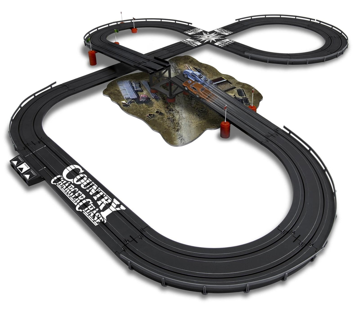 14' County Charger Chase Slot Race Set 1967 Shelby GT500 (Xtraction) 1970 Dodge Charger R/T (Xtraction)