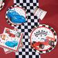 Wernnsai Racing Car Party Supplies For Boys - 64 Pcs Disposable Party Tableware Kit Includes Paper Luncheon Dinner Dessert Cake Plates Napkins Cups Birthday Party Dinnerware Serves 16 Guests