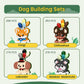 HIGH GODO Cat & Dog Building Blocks Sets for Adults, 8 Pack Mini Animals Party Favors for Kids, Goodie Bag Stuffers, Cats & Dogs