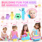 KAEILORU 45pcs Magnetic Building Blocks Set - Pastel Color STEM Toys for Toddlers, Perfect Christmas & Birthday Gift for Ages 1-5