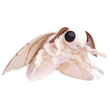 Zhongxin Made Large Silk Moth Plush Toy - Lifelike Silk Moth Stuffed Animals 16In, Realistic Soft Big Wings Moth Toys, Simulation Butterfly Plushie Model Toy, Unique Plush Collection For Kids