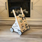 Asweets Wooden Baby Walker Push and Pull Learning Activity Walker Kids Activity Toy Multiple Activities Center Develops Motor Sk