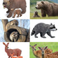 Forest Animals Figurines Toys, 10Pcs Realistic Plastic Wild Woodland Animals Figures Playset, Cake Toppers Birthday Gift For Kids Children Toddlers