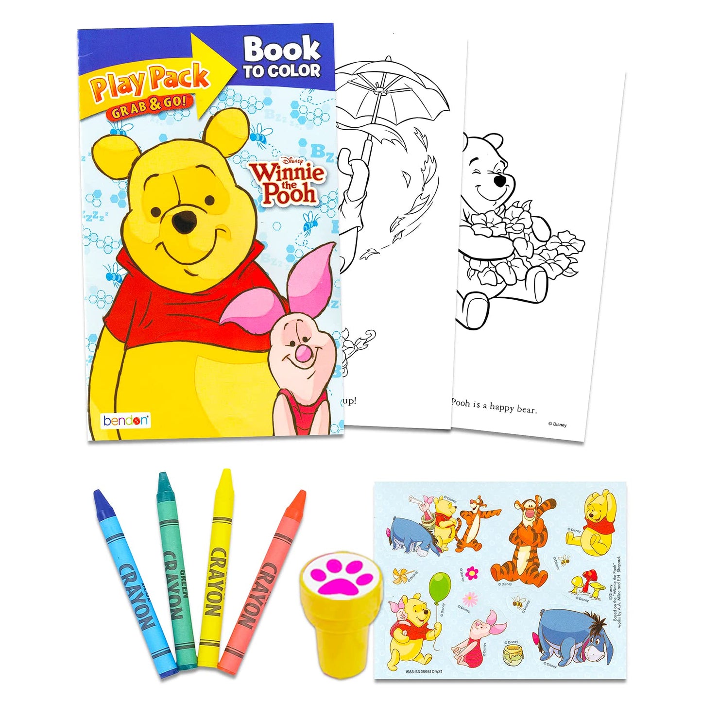 Bendon Publishing Set Of 15 Kids Play Packs Bundle ~ Fun Party Favors Coloring Book, Crayons, Stickers, Plus Door Hanger And Sta