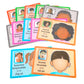 Colorations Emotions Modeling Mats, Set of 12, Thick Laminated Paper