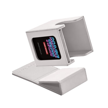 Mage Tech Commander Deck Box Lite - Card Display With Mini Snap Card Holder & Removable Cover, Fits 100+ Single-Sleeved Cards, I