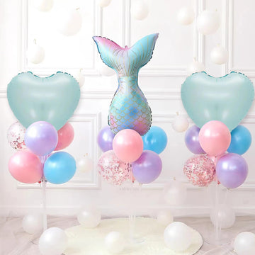 30 Pcs 18 Inch Baby Blue Heart Balloons Foil Blue Heart Shaped 18 Inch Balloons Helium Mylar Balloons Foil Balloon Baby Shower D