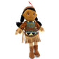 KINNEX Collections 14" Plush Native American Indian Rag Doll - DF14002 - Brown-Aruna