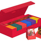Ultimate Guard Superhive 550+, Deck Case For 550 Double-Sleeved Tcg Cards, Red, Compatible With Boulders, Magnetic Closure & Microfiber Inner Lining