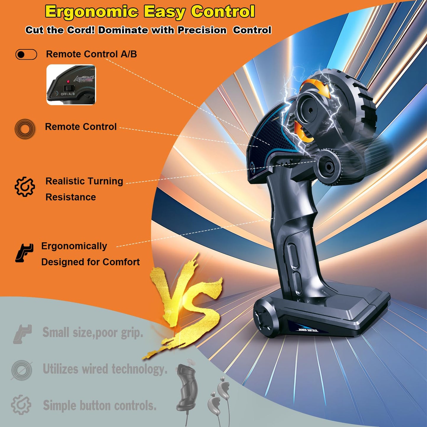 Slot Car Race Track Sets Dual-Player Electric Remote Control Cars Rechargable Magnetic Cars Racing Game with Hand Controllers Ci