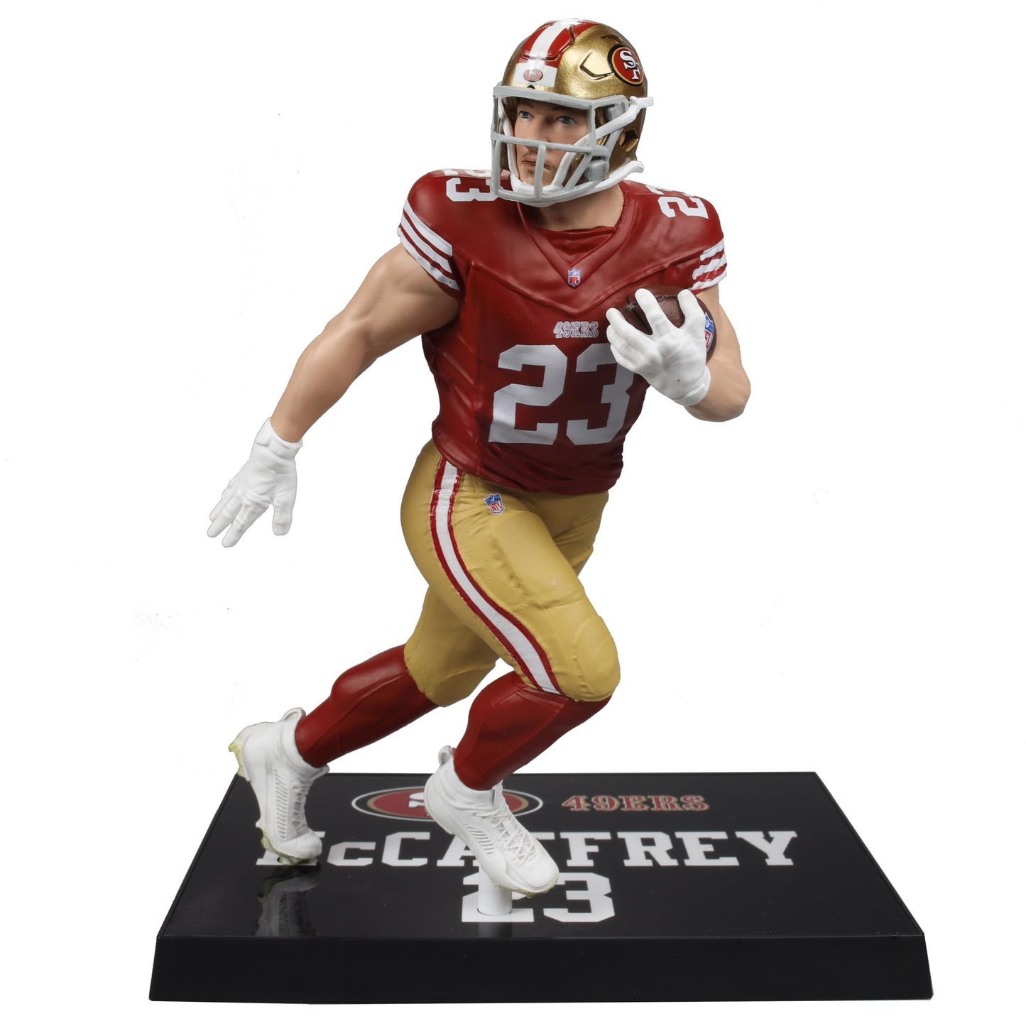 McFarlane Toys NFL 7" Figure - Christian McCaffrey (San Francisco 49ers) - Multicolor, Model 787926103847, Plastic Material