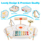 Twefex Kids Drum Set - 9 In 1 Baby Drum Set For Toddlers - Montessori Musical Instruments Toy For Babies - Wooden Xylophone Musi