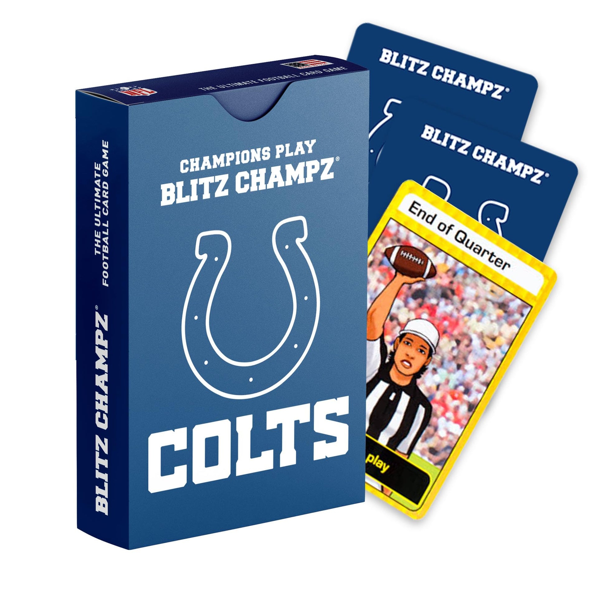 Blitz Champz Indianapolis Colts - Official NFL Playing Cards & Indianapolis Colts Gifts for Men & Women, Fun Travel Card Games f