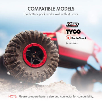 Tenergy 9.6V Flat NiMH Battery Packs for RC Car, High Capacity 8-Cell 2000mAh Rechargeable Battery Pack, Replacement Hobby Batte
