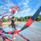 Kizh Kite Octopus Large Frameless Soft Parafoil Kites For Kids And Adults Easy Flyer Kite For Beach Park Garden Playground 150 Inchs Long Perfect Outdoor Fun(Red)