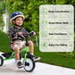 Liberry Toddler Tricycle Age 2 3 4 Years Old, Kids Trike with Bell, Back Basket and Removable Pedal, 3 Wheel Bike Birthday Toys