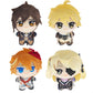 Kooliya Small Size Genshin Impact Figure Plush Doll - Zhongli (4 Inch), Keychain Anime Figure Soft Stuffed Gift For Game Fans