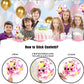 Pink And Gold Balloons, 60 Psc Light Pink And White Balloons With Pink Gold Confetti Metallic Gold Balloons, 12 Inch Pastel Baby