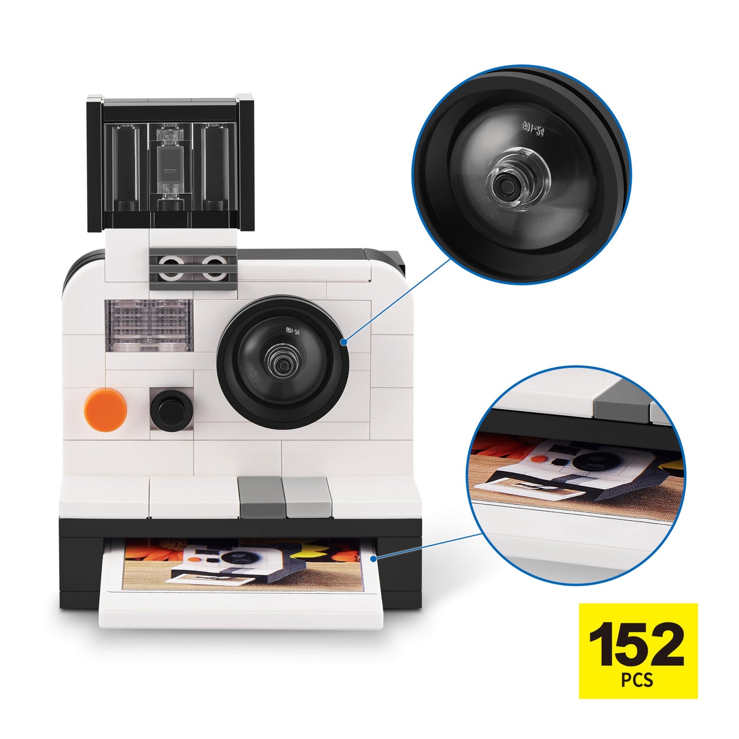 MAX enhanced Retro Building Bricks Collection (Polaroid) by ZURU  Building Bricks for Teens  mature-themeds and Collectors. Build  Collect and Display Your Ultimate Collection of Retro Technology!