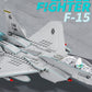 dOvOb F-15 Eagle Fighter Jet Building Blocks Set, 270 Pieces, Plastic, Assorted Colors - Military Plane Toy for Kids & Adults