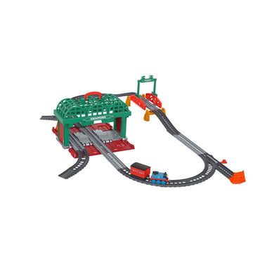 Thomas & Friends Knapford Station Train Set Track With 2 In 1 Playset And Storage Case For Preschoolers 3 And Older