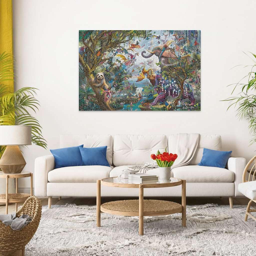 Ravensburger - Tropical Dragons - 4000 Piece Jigsaw Puzzle - Quirky  Mythical Dragon Antics in Stunning  Vibrant Detail - Frameable - enhanced Quality - Puzzles for mature-themeds