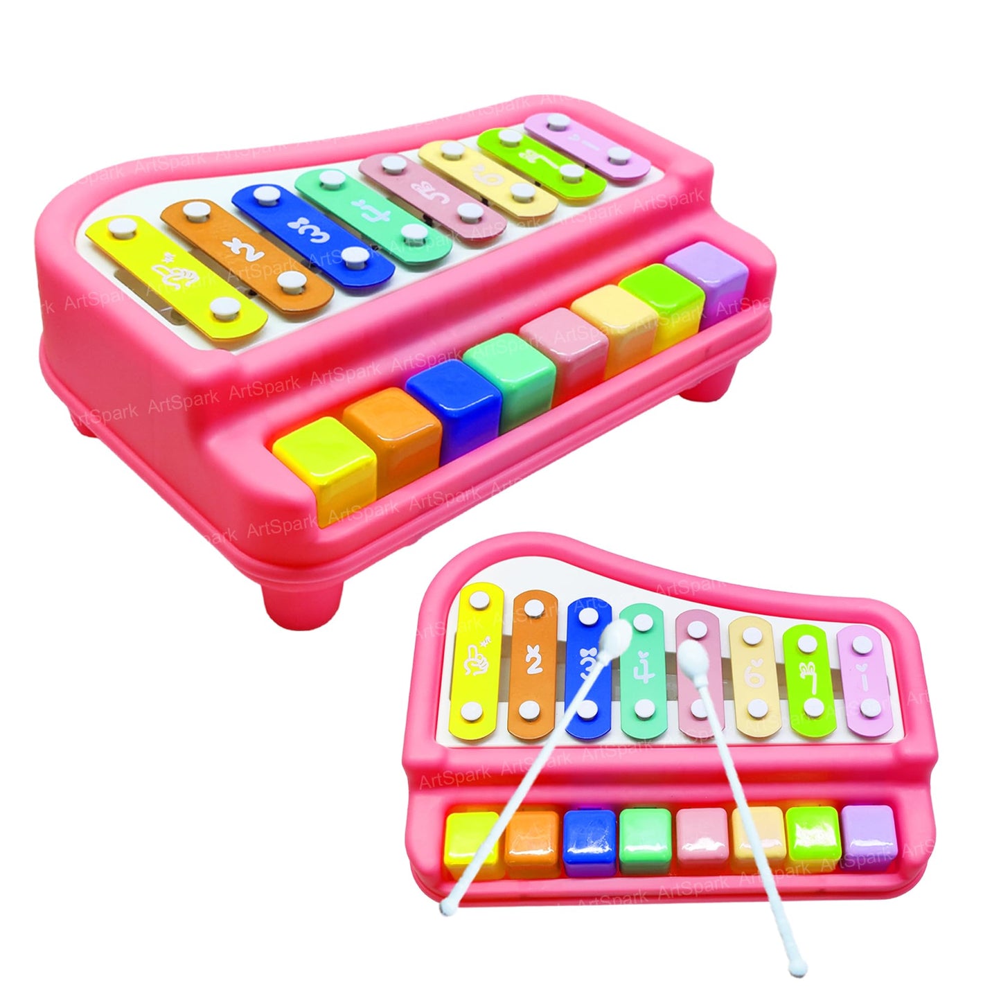 Artspark Xylophone Toy For Kids  Hand Knock Piano, Hammering & Pounding Musical Instrument For Kids 1+ Year Old, Drums & Percus