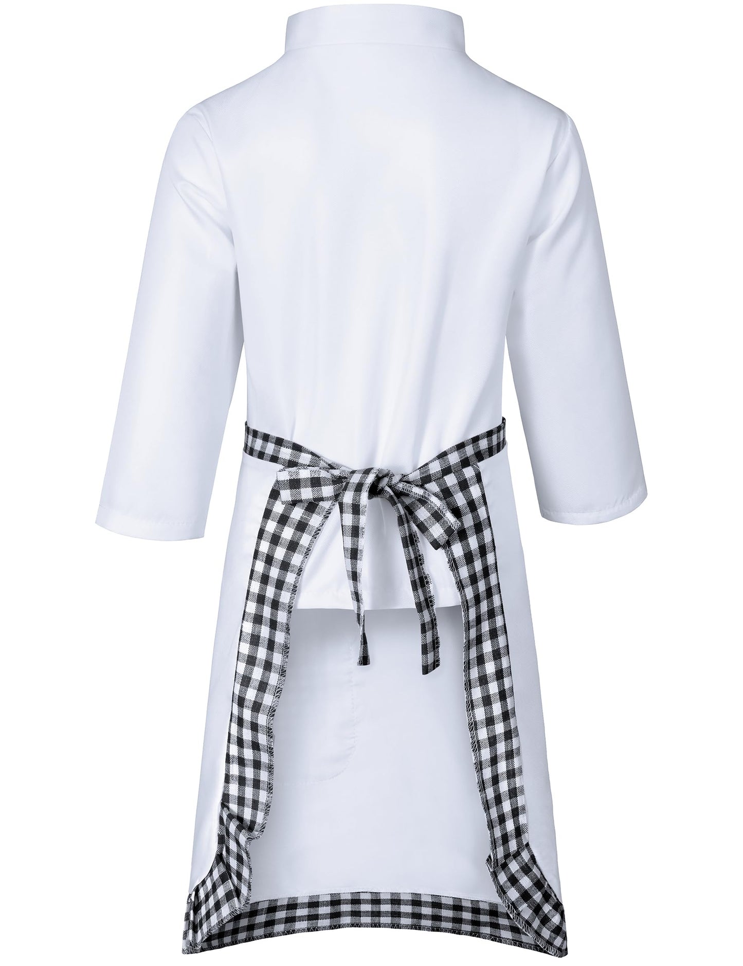 Kids Chef Costume For Boys Girls Kitchen Cooking Party Cosplay 4-5T Black