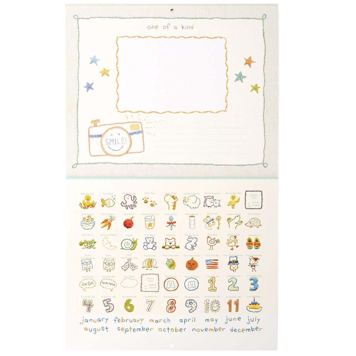 My First Year Calendar with Milestone Stickers