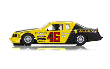 Scalextric Ford Thunderbird 'Allama' #46 1:32 Slot Race Car C4088 Yellow, Black, Red, White