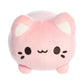 Aurora® Enchanting Tasty Peach® Strawberry Meowchi Stuffed Animal - Bright & Colorful Design - Showpiece Plush - Pink 7 Inches