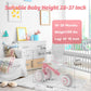 Allobebe Baby Balance Bike, Cute Toddler Bikes 12-36 Months Gifts For 1 Year Old Girl Bike To Train Baby From Standing To Walking With Adjustable Seat Silent & Soft 3 Wheels, Pink
