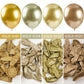 Partywoo Metallic Chrome Gold Balloons, 100 Pcs 12 Inch Chrome Gold Balloons, Gold Balloons For Balloon Garland Balloon Arch As Party Decorations, Birthday Decorations, Wedding Decorations, Gold-G127