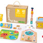 Tookyland Early Learning Toy Bundle - 6 In 1 Box Educational Montessori Play Set; Wooden Toddler Toys For 3 Year Old +