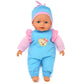 Dolls To Play 13" Soft Baby Doll with Pink Backpack Carrier - White Vinyl Doll Accessories Included