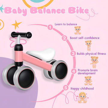 Bounce Master Baby Balance Bike for 10-24 Months, Perfect First Bike or Birthday Gift, Safe Riding Kids Toy for 1 Year Old Toddl