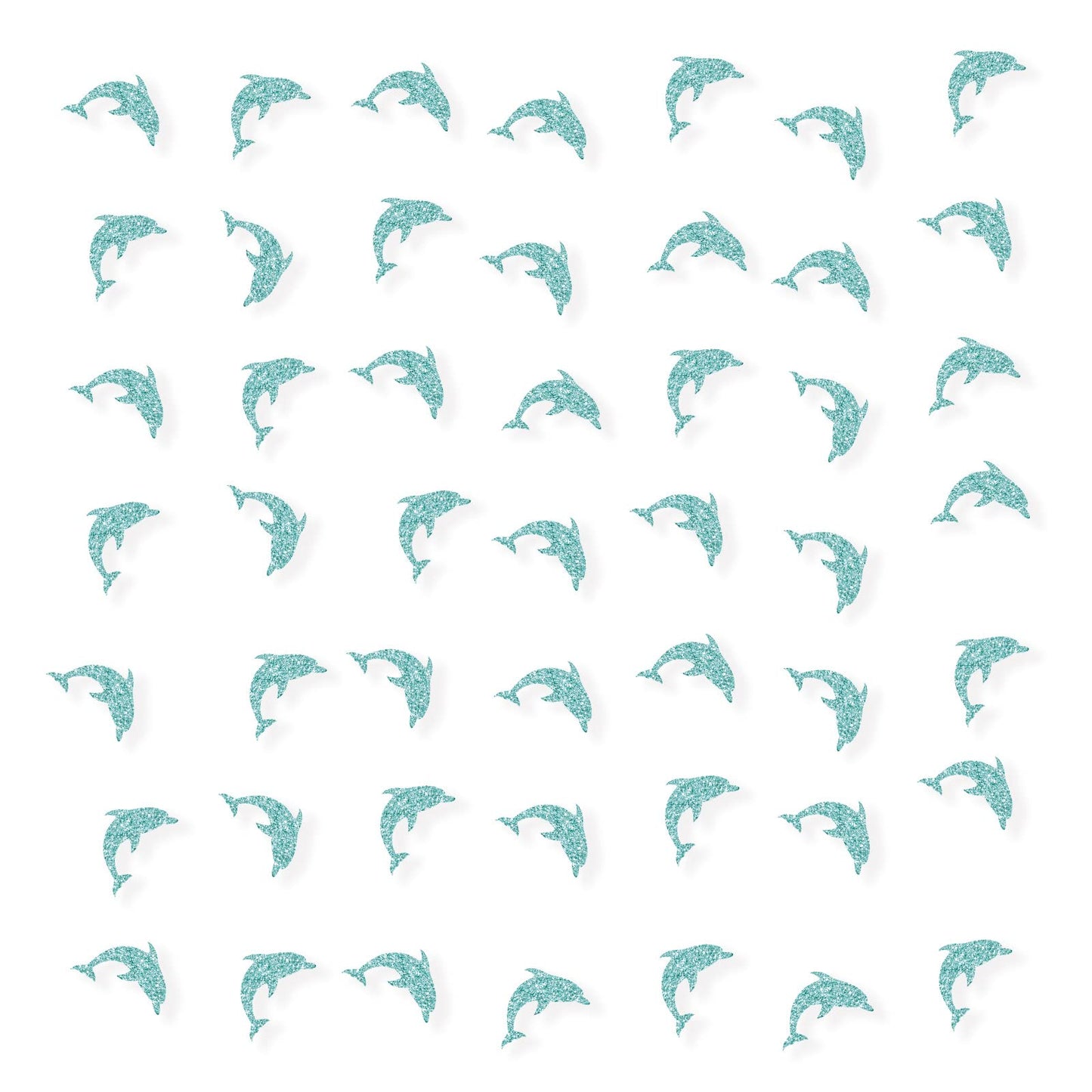 Set of 100 Dolphin Confetti, Sky Blue Glitter Ocean World Sea Animal Paper Scatter, Circus Table Confetti, Dolphin Smash Cake De