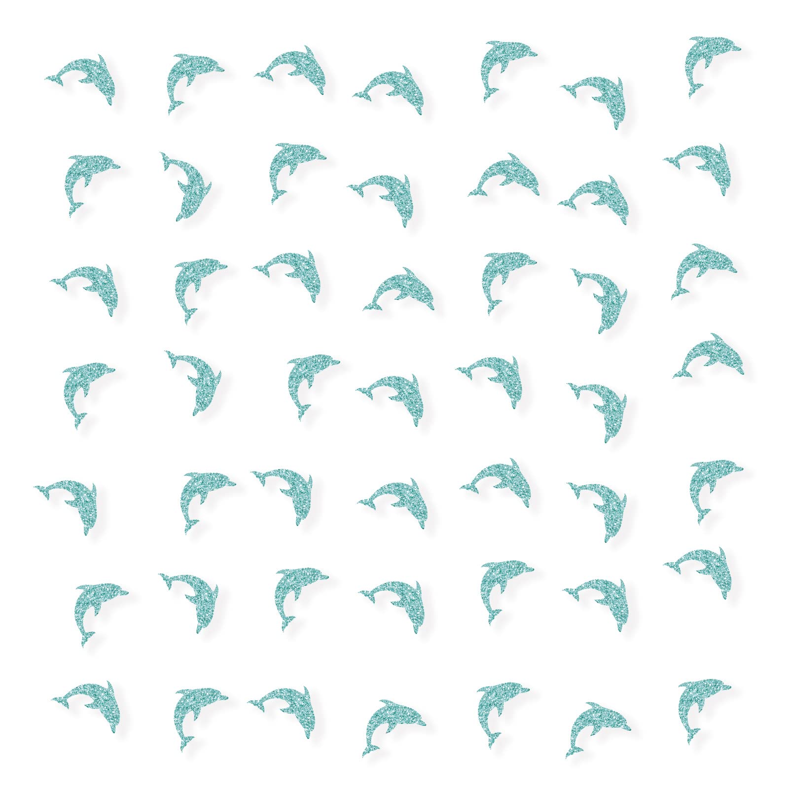 Set of 100 Dolphin Confetti, Sky Blue Glitter Ocean World Sea Animal Paper Scatter, Circus Table Confetti, Dolphin Smash Cake De