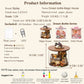 Spilay Dollhouse DIY Miniature Wooden Furniture Kit Mini Handmade Doll House Model with Dust Cover & LED 1:24 Scale Creative Woodcrafts Toys for mature-themed Friend Lover Birthday Gift B32