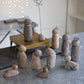 KALALOU Set of 12 River Rock Nativity Scene, Grey, Model H8557, Decorative Home Accent