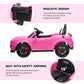 Enyopro Kids Electric Car, Licensed Dodge Challenger Ride On Car, 12V7Ah Battery Powered Electric Vehicle Kids Ride On Toys With Remote Control, 3 Speeds, Led Headlights, Bluetooth, Music (Pink)