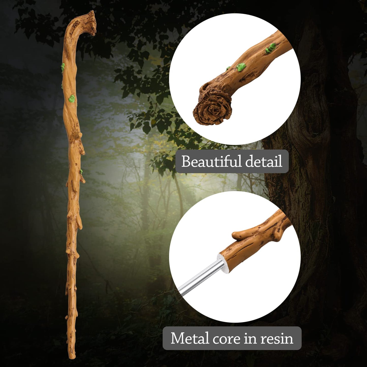 Magic Witch Wizard Sorcerer Witchcraft Wand For Collectible Magical Toy Wands (Branch)