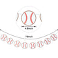 Boao 4 Pieces Baseball Banner Paper Garland Baseball Party Decorations Bunting Decor Sports Birthday Baby Shower Party Supplies