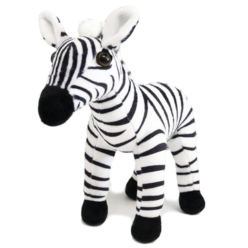 Ice King Bear Wild Animal Small Stuffed Animals Zoo Family Plush Toy (Zebra 7 Inches)