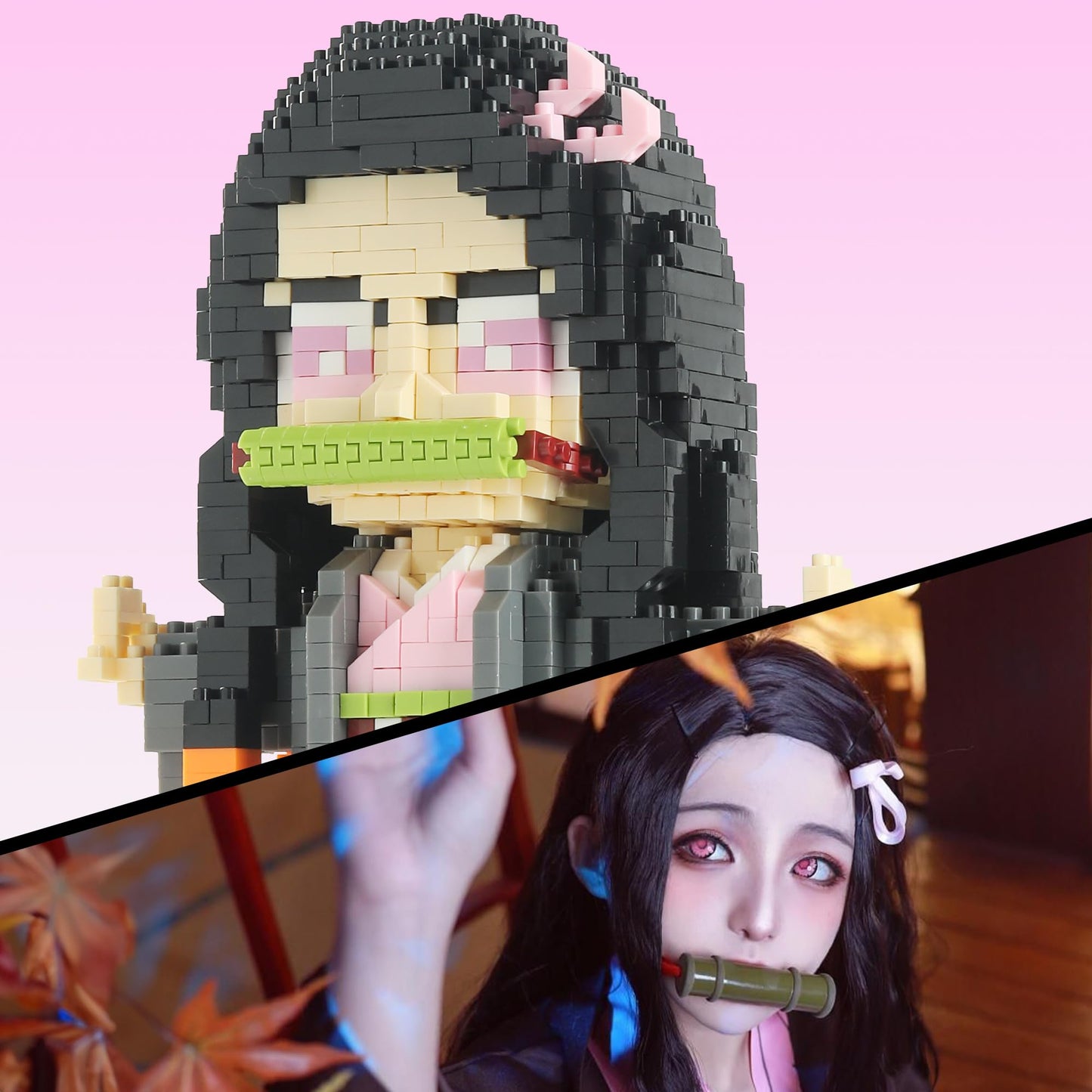 MACTANO Micro Mini Building Set - Anime Demon Figure Nezuko Kamado - 1162pcs Plastic Toy for Adults