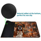 RWUTYTIUL Maple Leaf Pug Card Playmat 24 X 14 Inch with Tube Bag, Card Gameplay Mat with Zones Commander Deck Board MTG RPG CCG